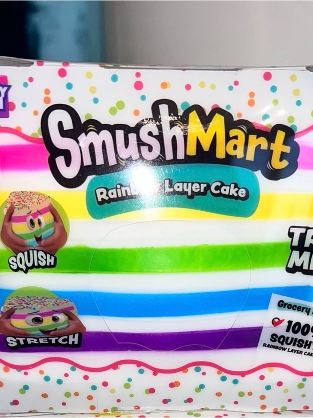 RMS SmushMart Rainbow Layer Cake Squishy Stretch Toy - Multicolor